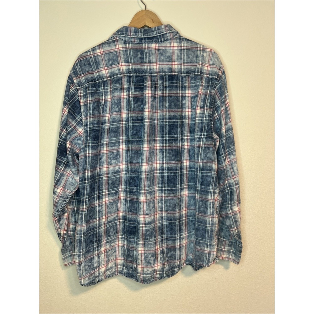 Tommy Bahama Men's Shirt Indigo Beach Plaid XXL 100% Cotton - Picture 6 of 7